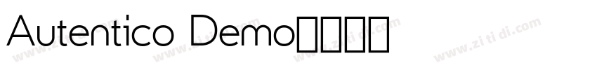 Autentico Demo字体转换
